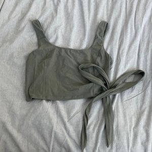 Lululemon side-tie cropped tank